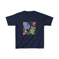 Kids Tee - Playful 90s Geometric Monsters | Retro Abstract