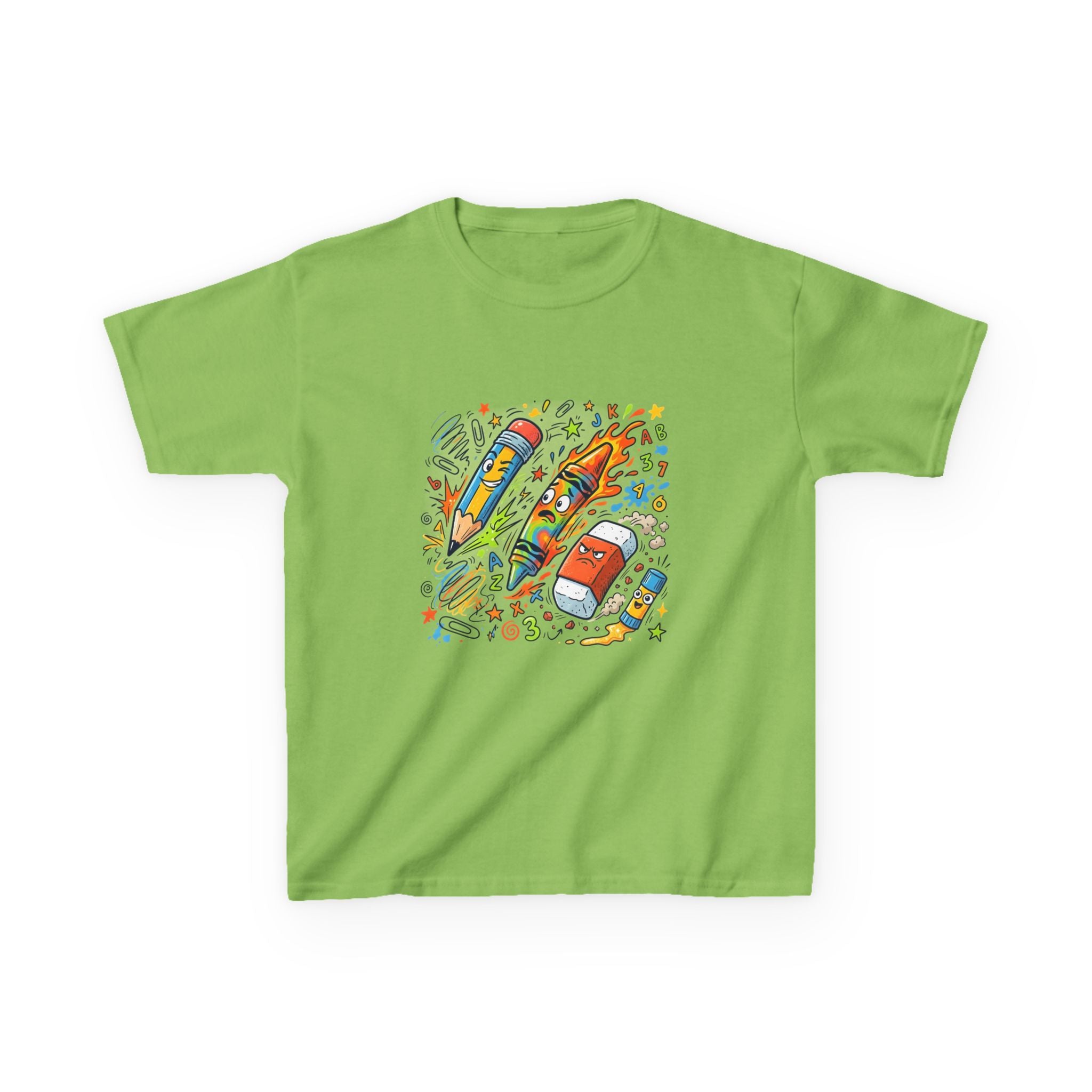 Kids Tee - Vibrant Doodle School Supplies | Back to School