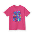 Kids Glitch Art Tee - FUNGUS Neon Cyberpunk Design | Retro
