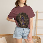 T-shirt - Celestial Keyhole Galaxy | Occult Alchemical Gold