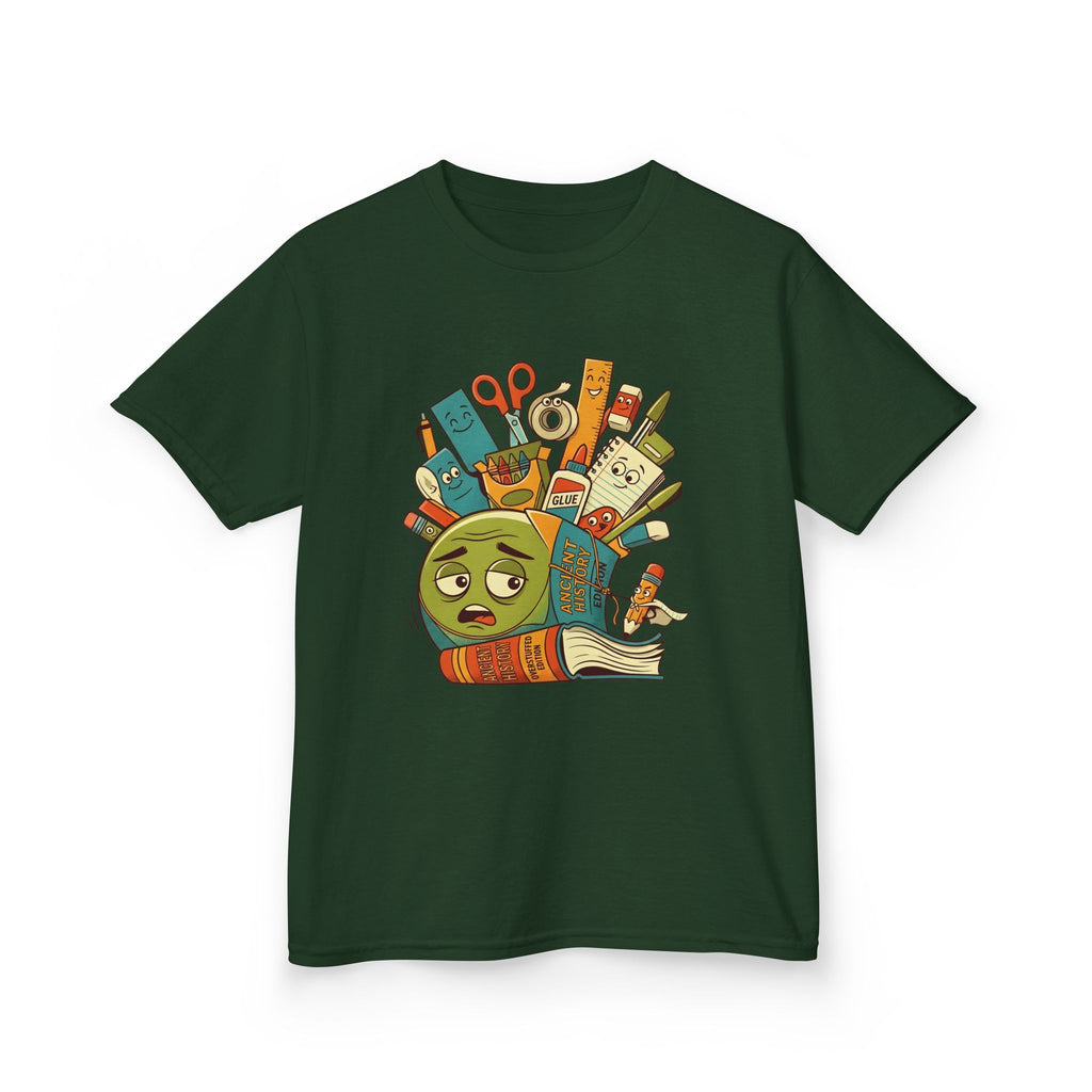 Kids Tee - Ancient History Overstuffed Edition | School Stress Back