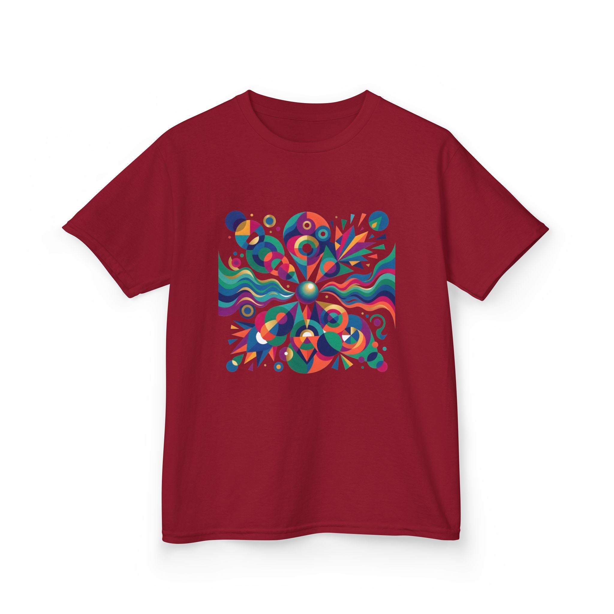 Kids T-Shirt - Vibrant Abstract Geometric Design | Modern Art
