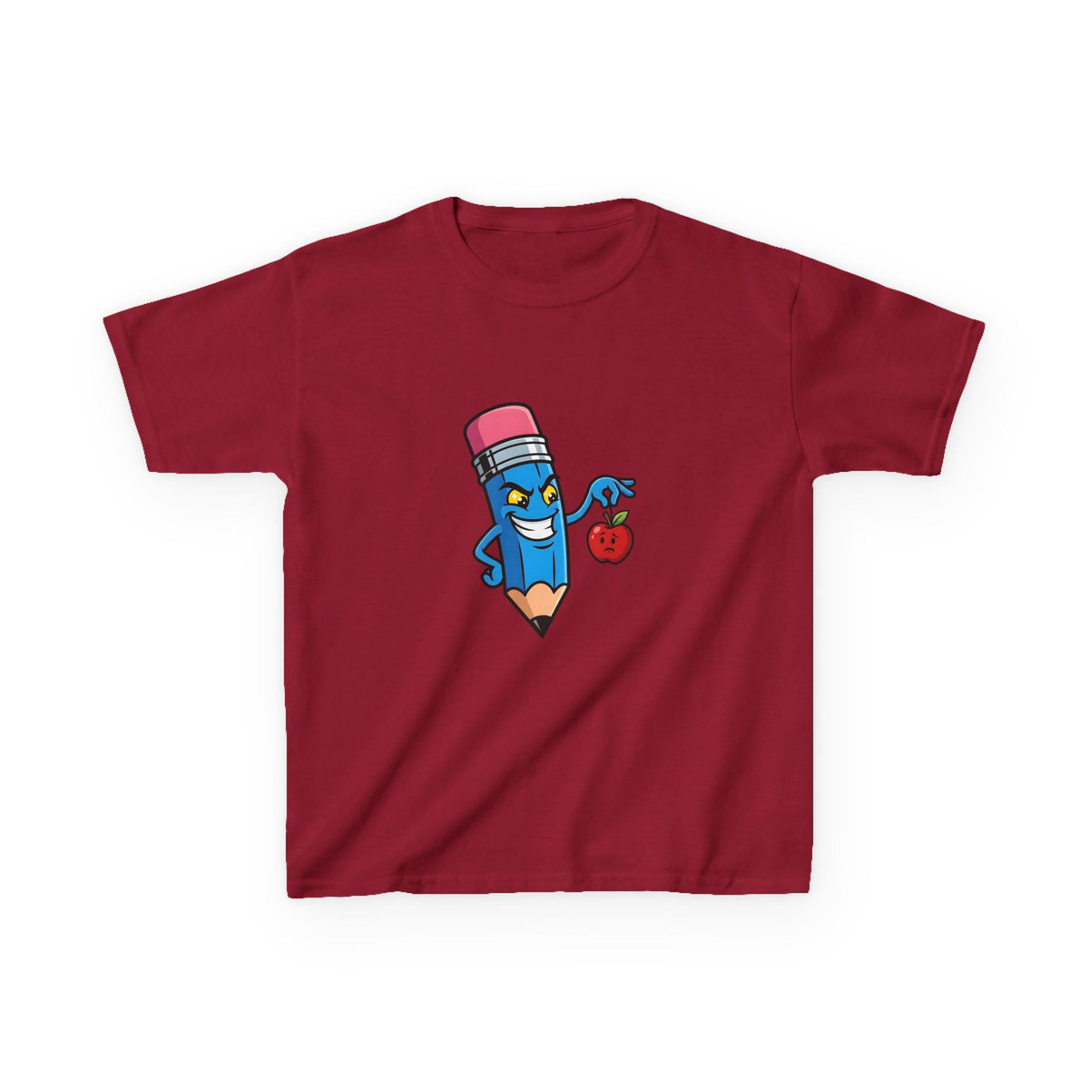 Kids Tee - Mischievous School Supplies Cartoon | Funny Education