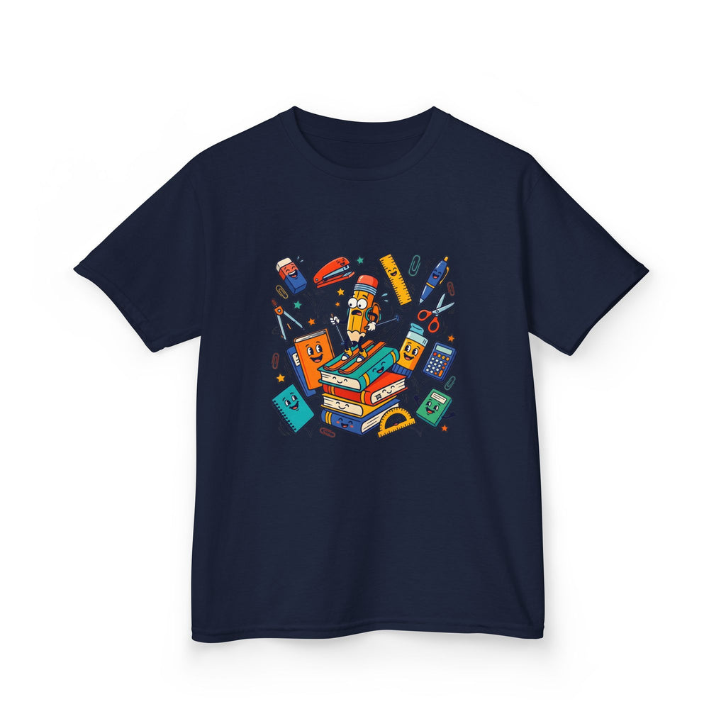 Kids T-Shirt - Cute Doodle School Supplies | First Day 2026