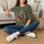 Unisex T-Shirt - Retro Psychedelic Theater Comedy Mask | Abstract Art