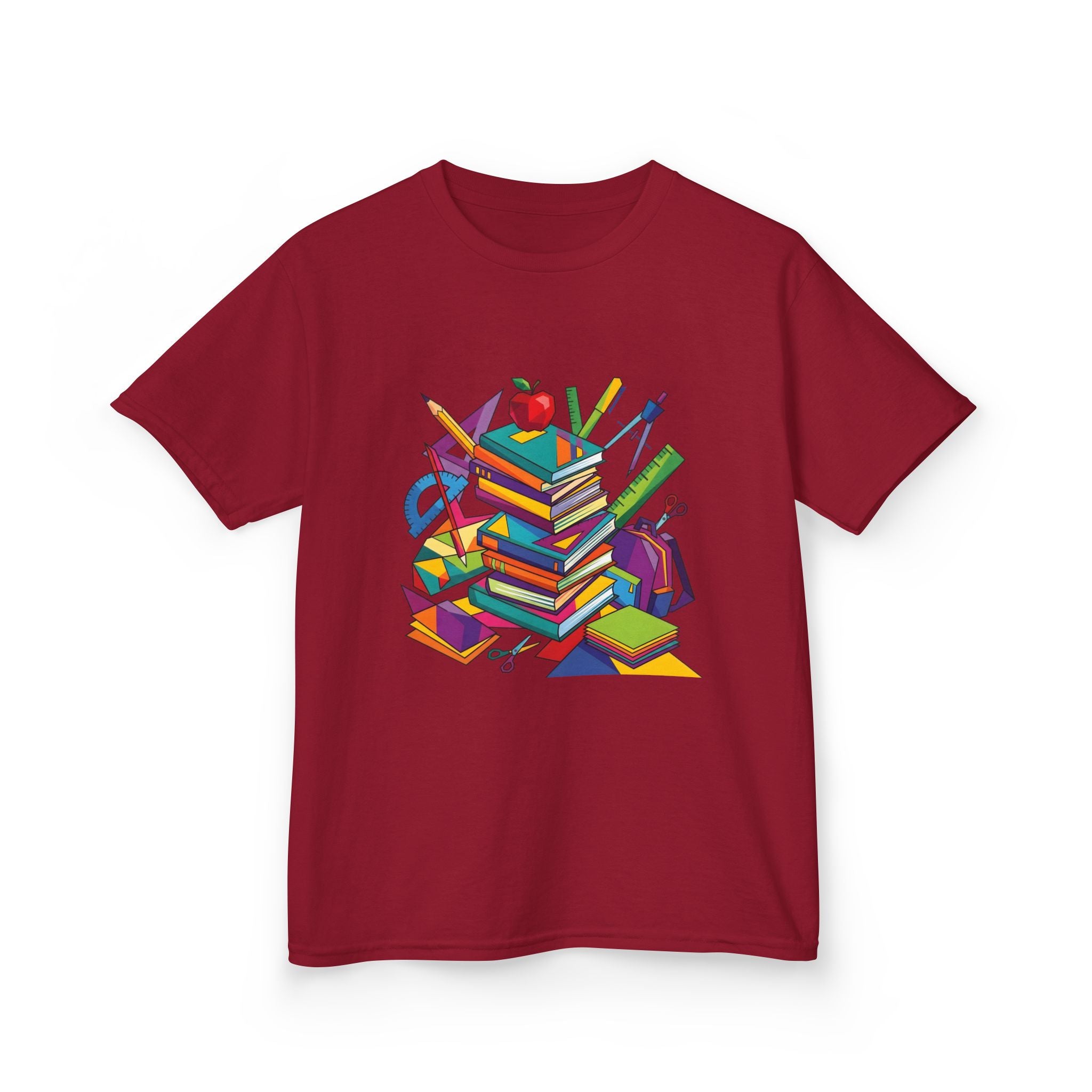 Kids T-Shirt - Geometric School Supplies Tee | Back to School