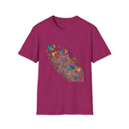 Unisex T-Shirt - Groovy Folk Art Love & Peace | Vibrant Community