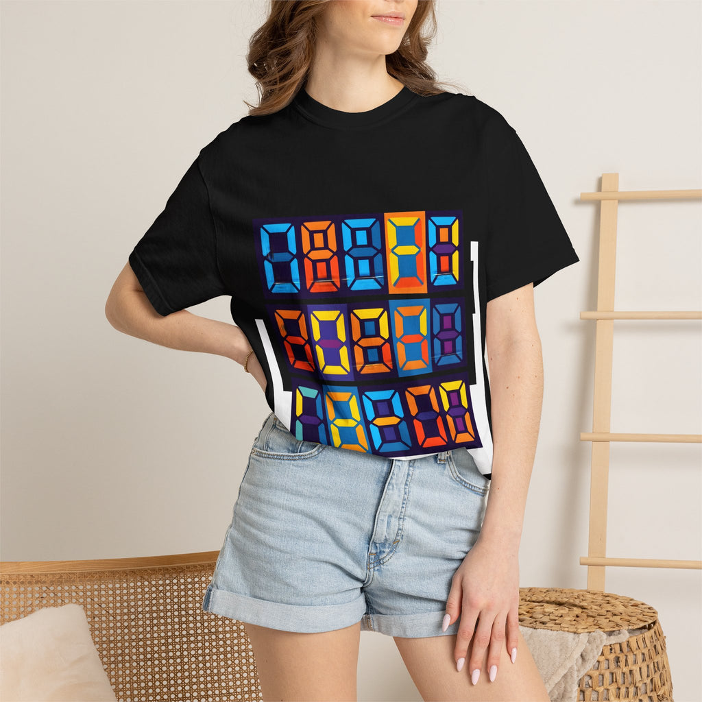 Unisex T-Shirt - Retro Tech 8-Bit Digital Display | Comfort Colors