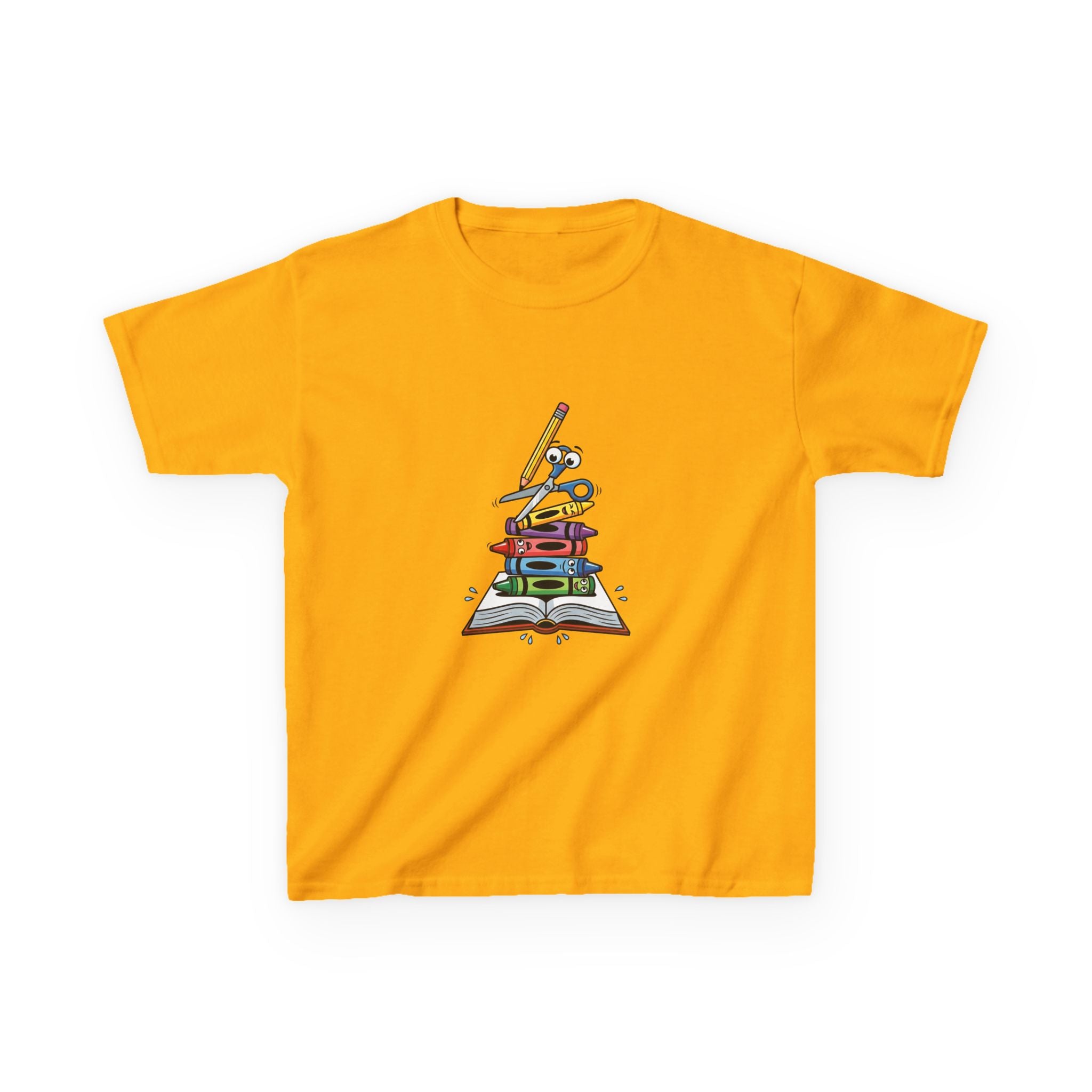 Back to School Kids Tee - Art Supplies Fun Design | 2026