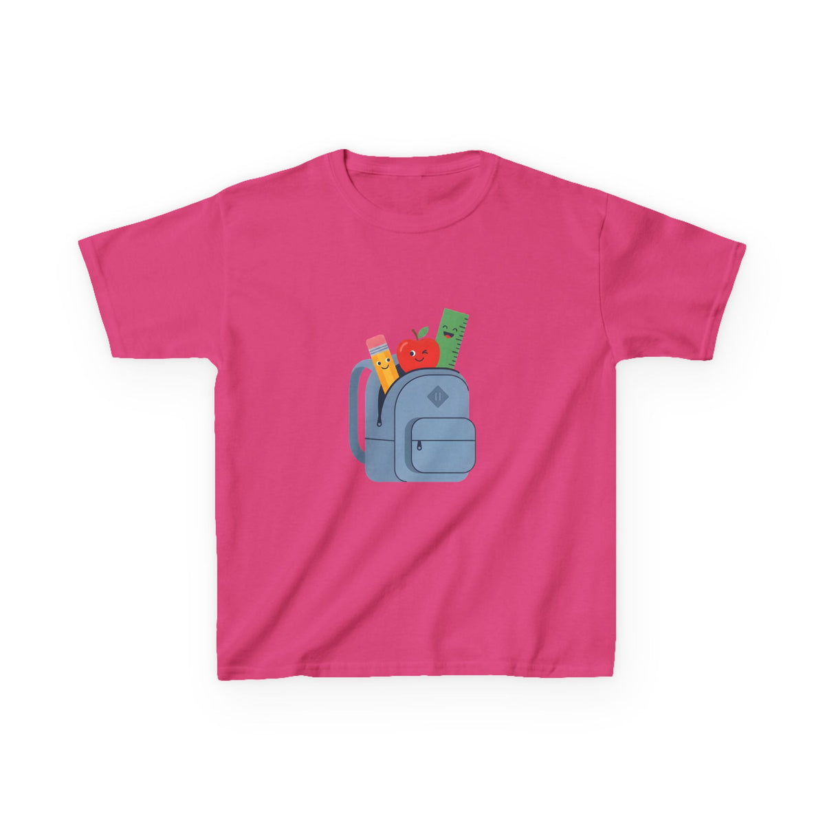 Kids Back to School Tee - Cute School Supplies Cartoon | 2026