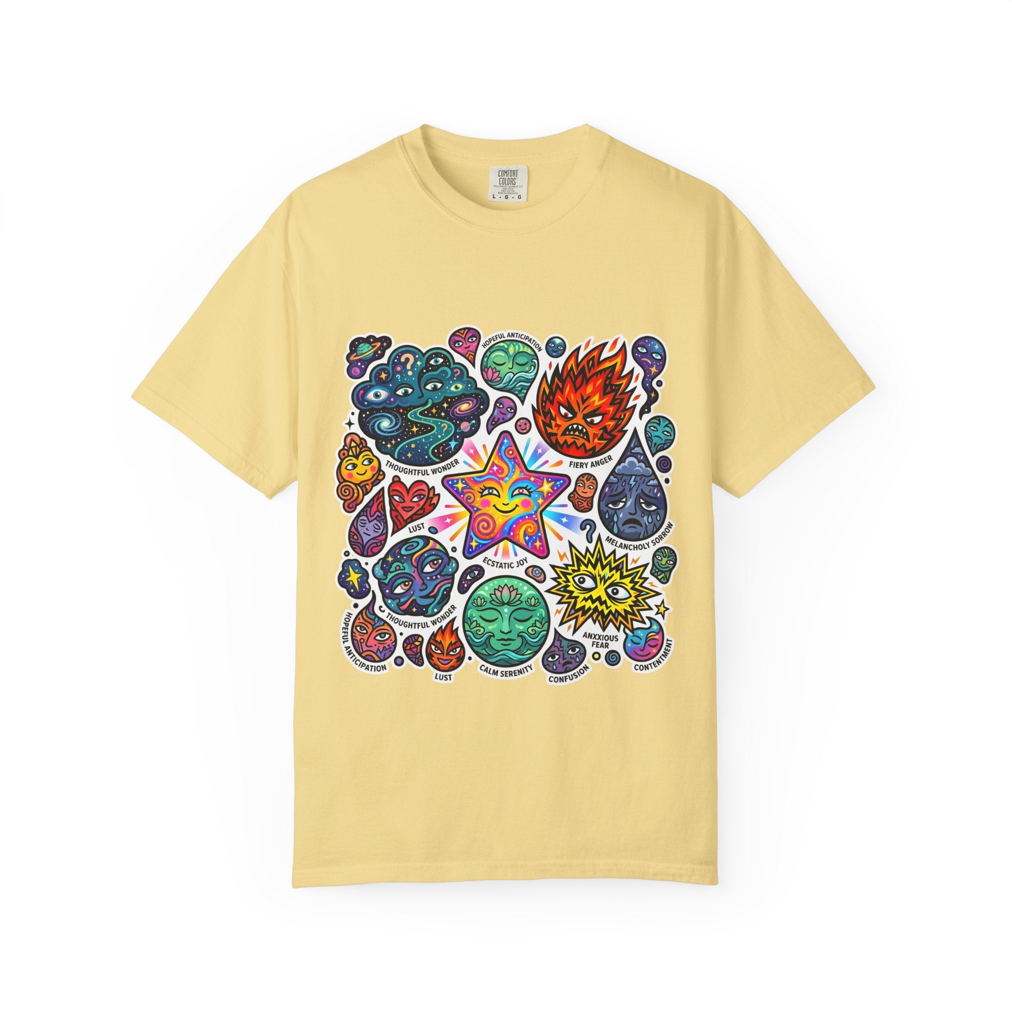 Comfort Colors T-Shirt - Psychedelic Emotions Art | Mental Health