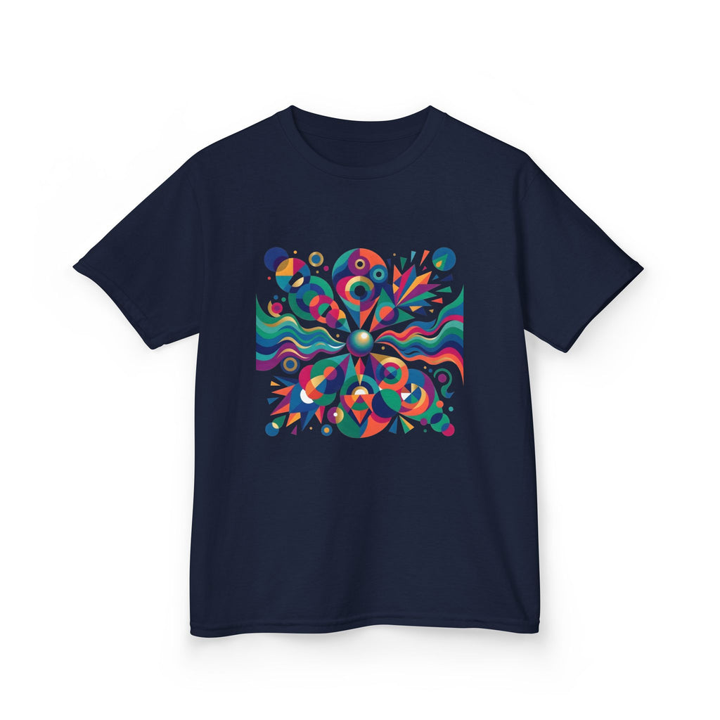 Kids T-Shirt - Vibrant Abstract Geometric Design | Modern Art