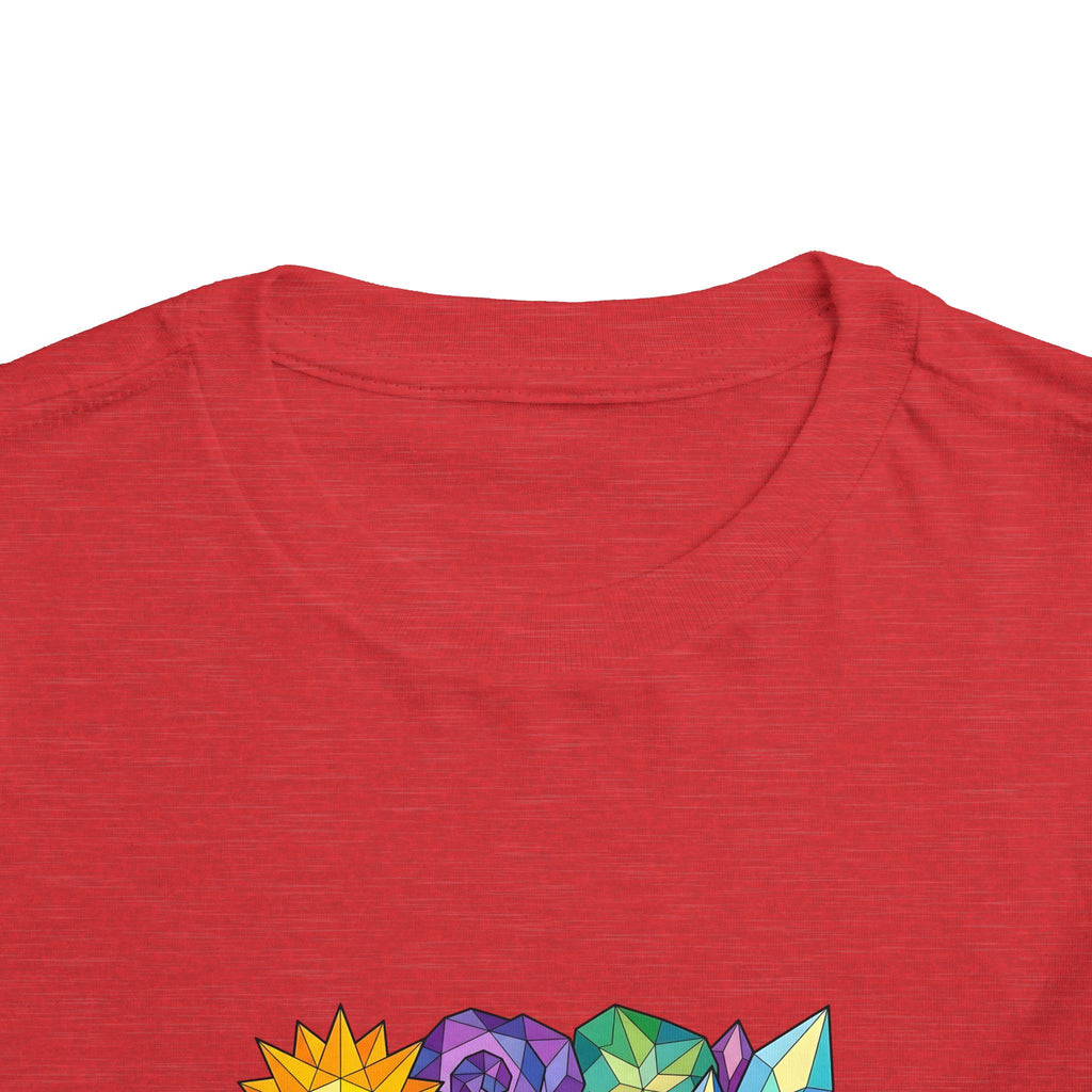 Toddler Tee - Vibrant Geometric Crystal & Gemstone Shirt