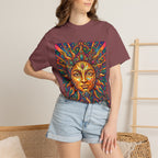 Unisex T-shirt - Psychedelic Sun Boho | Comfort Colors Garment-Dyed