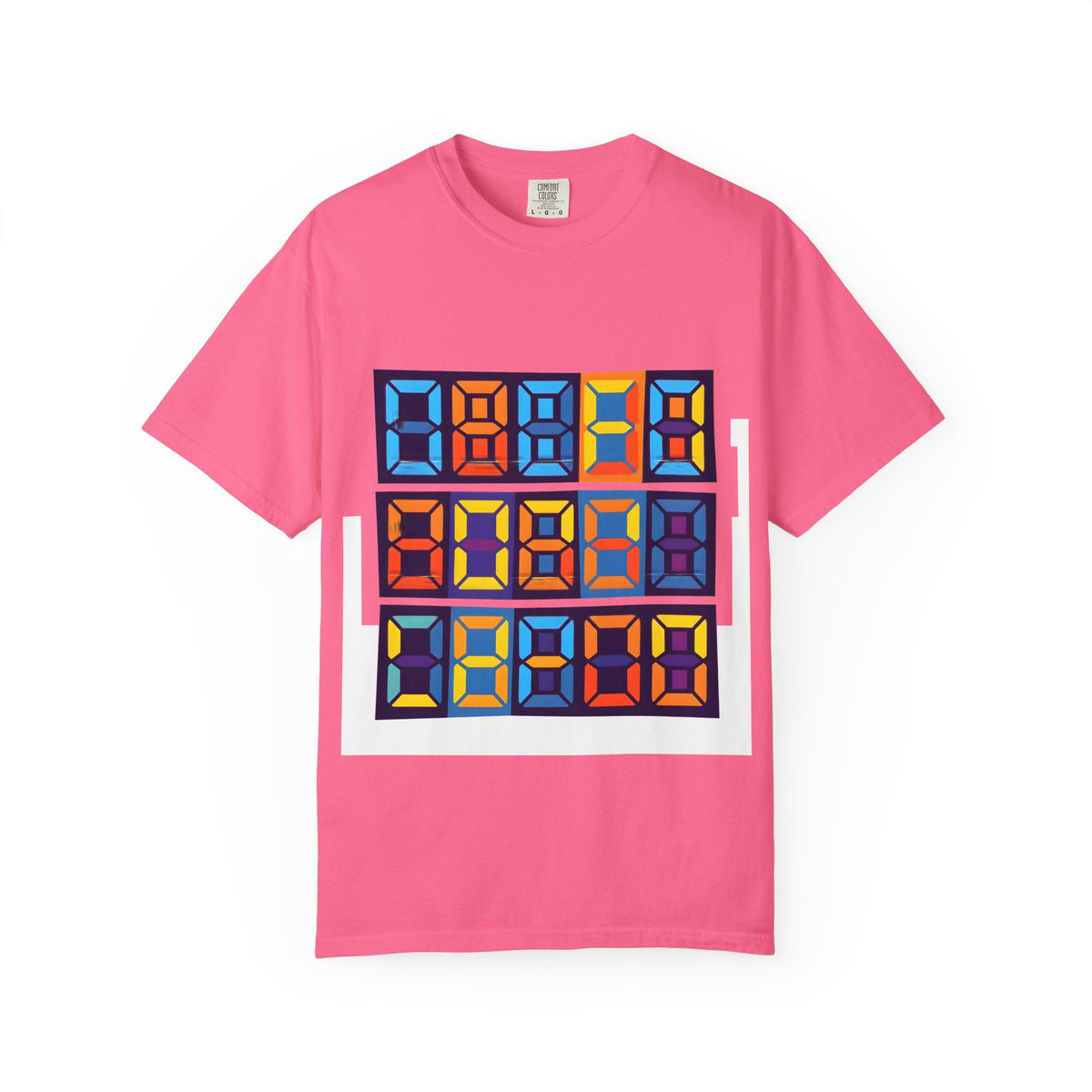 Unisex T-Shirt - Retro Tech 8-Bit Digital Display | Comfort Colors