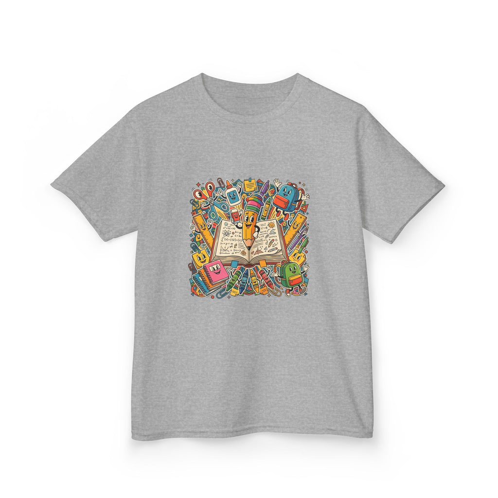 Kids Back to School Tee - Math Equations & School Supplies | 2026