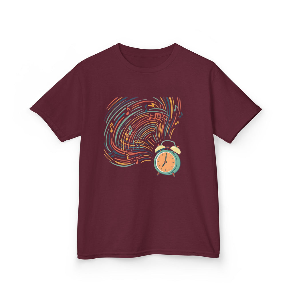 Kids Tee - Retro Music Alarm Clock | Abstract Playful Design