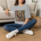 Unisex T-Shirt - Retro Psychedelic Theater Comedy Mask | Abstract Art