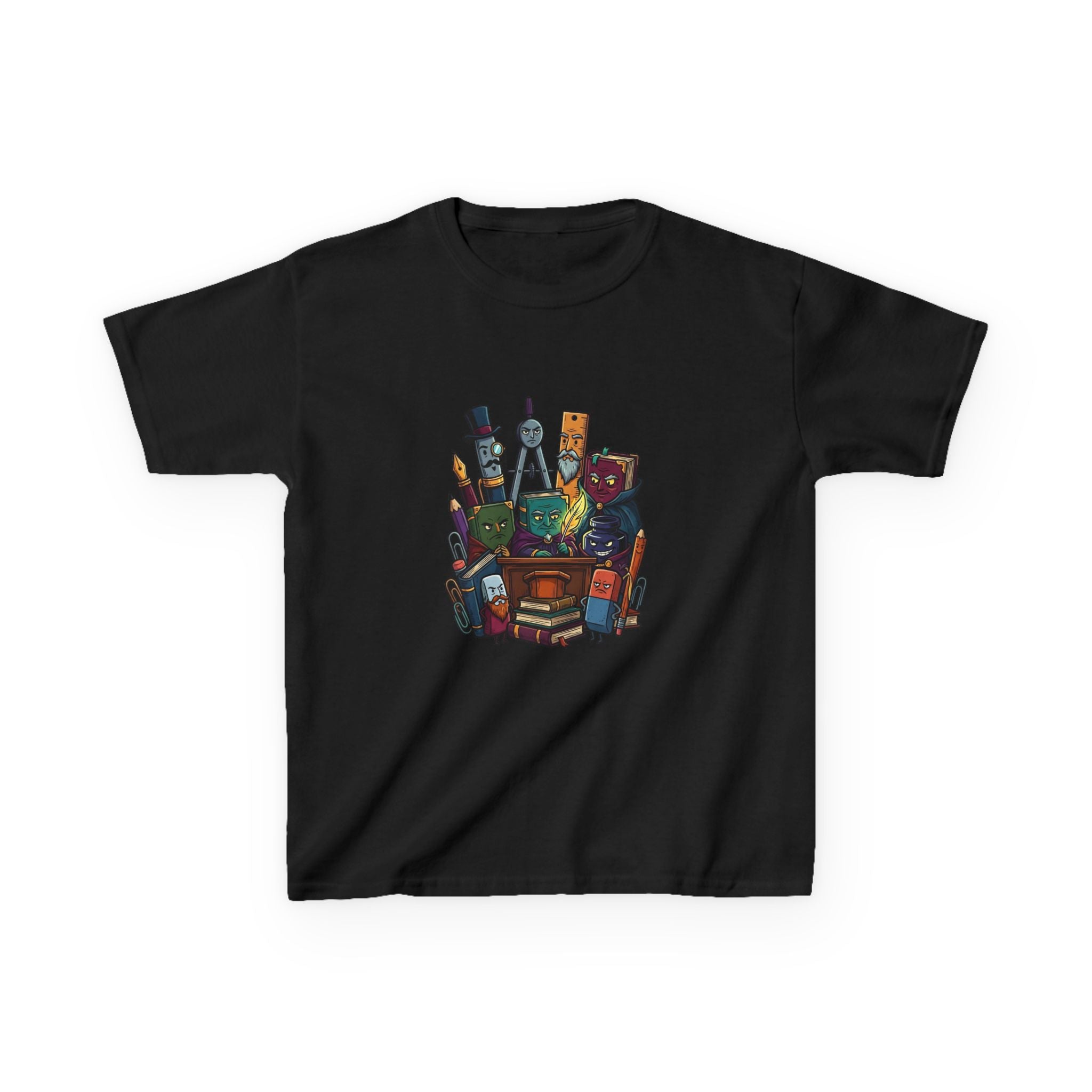 Kids Tee - Whimsical School Supplies Characters | Back to School
