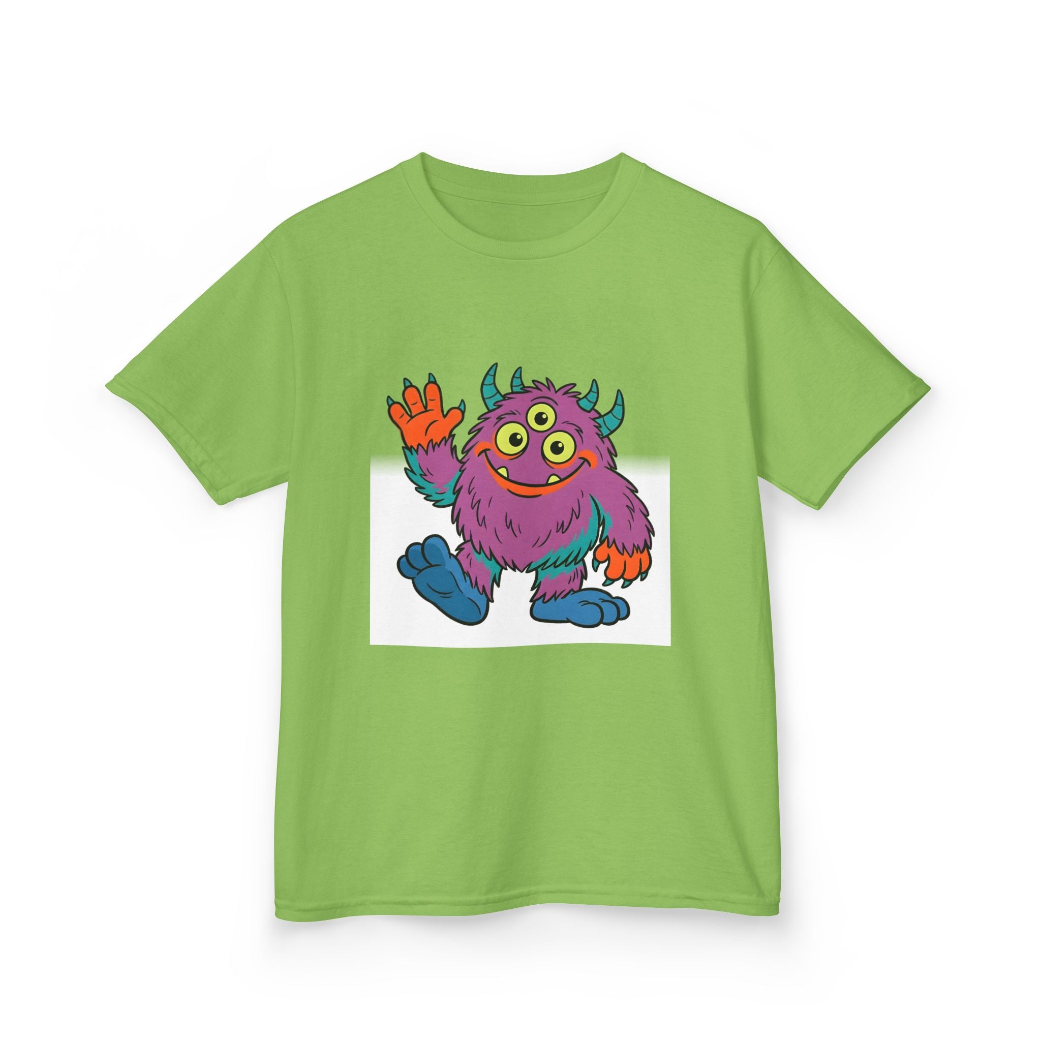 Kids T-Shirt - Cute 3-Eyed Monster Cartoon | Colorful & Fun