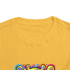 Toddler Tee - Vibrant Psychedelic Monster | Kids Abstract Cartoon Art