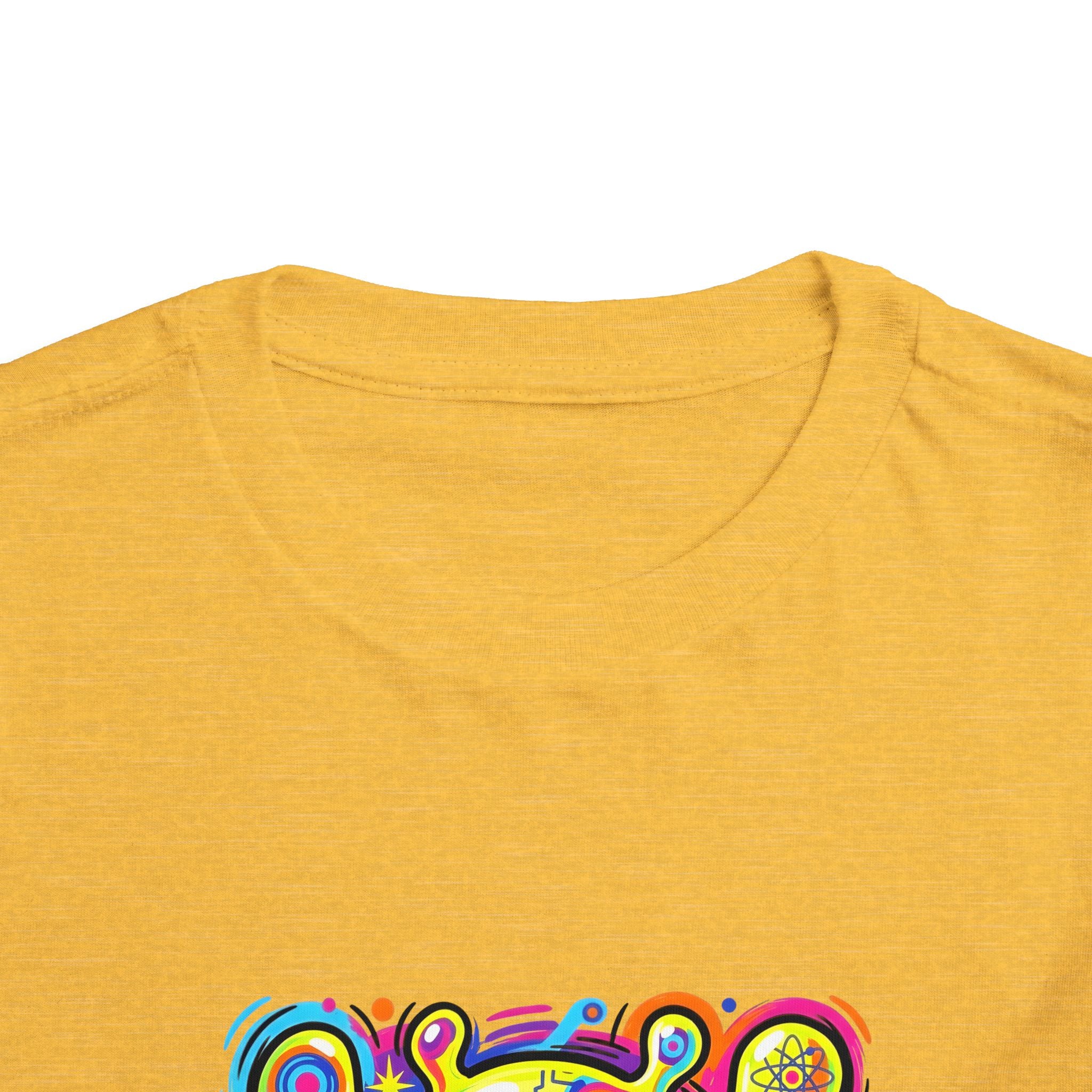 Toddler Tee - Vibrant Psychedelic Monster | Kids Abstract Cartoon Art