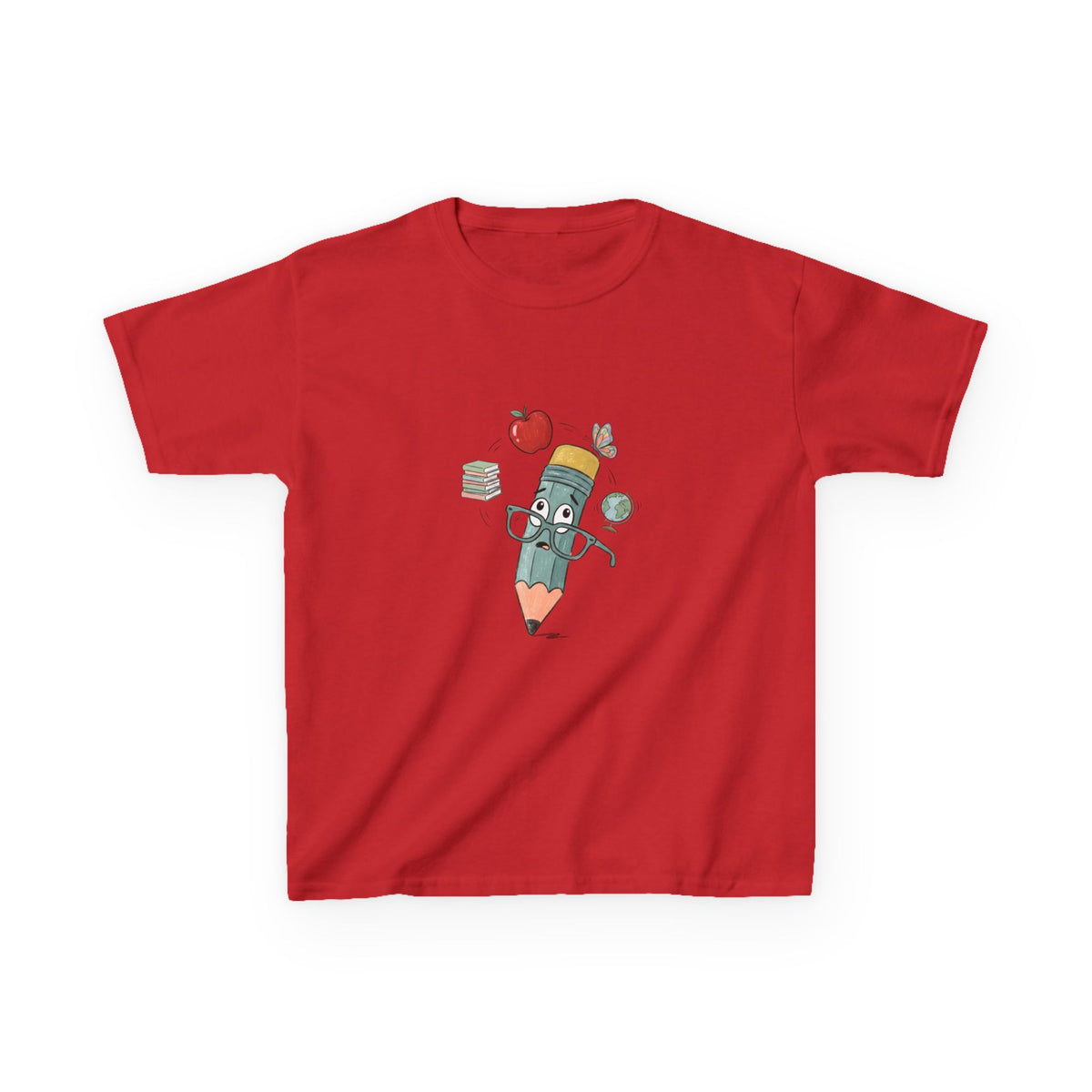 Kids School T-Shirt - Hand-Drawn Whimsical Learning Design