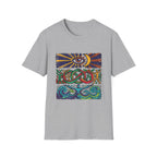 Unisex T-Shirt - Cosmic Folk Art Eye & Snake | Spiritual Nature