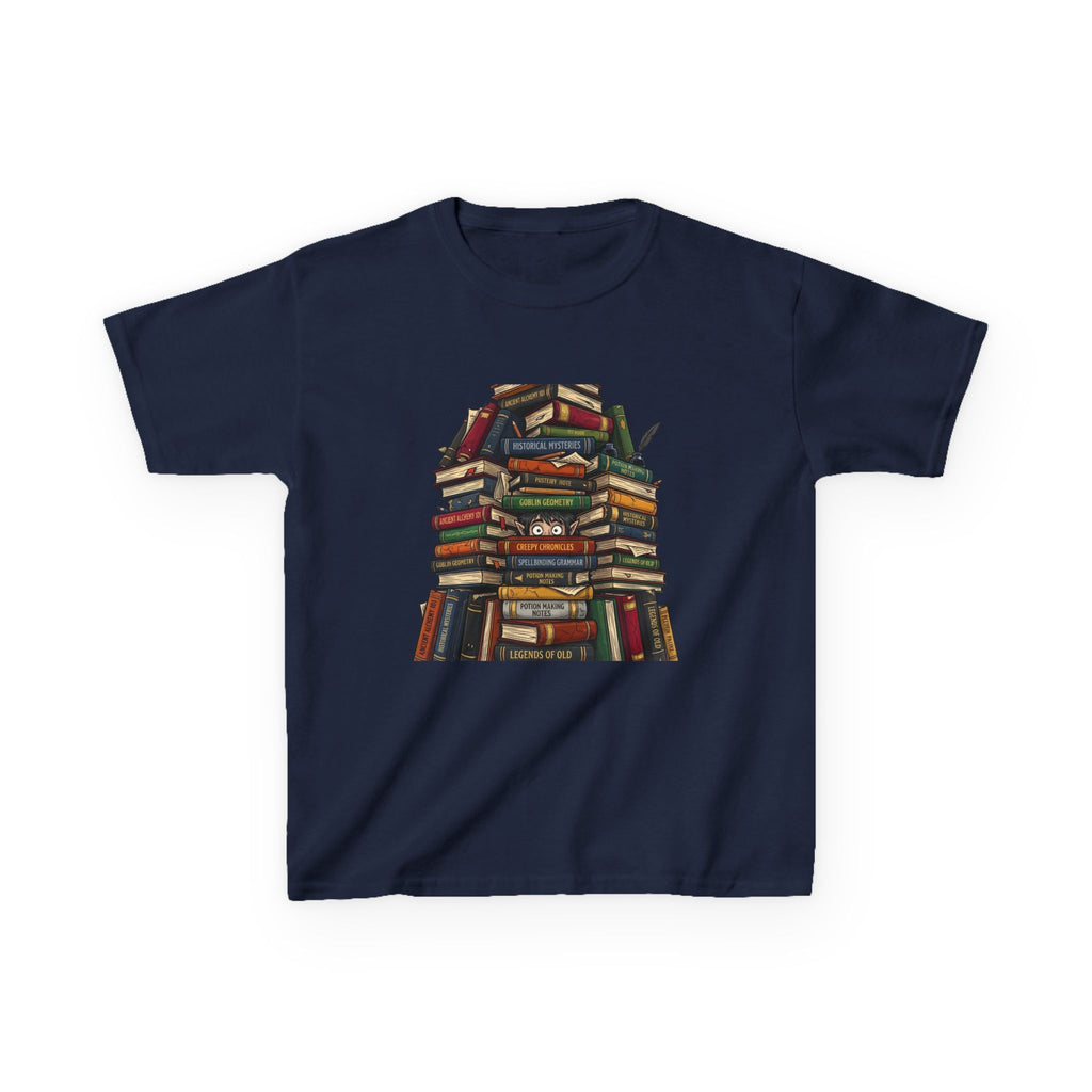 Kids Magic Studies Tee - Whimsical Fantasy Books & Goblin Geometry