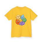 Kids Heavy Cotton Tee - Cute Whimsical Elemental Characters