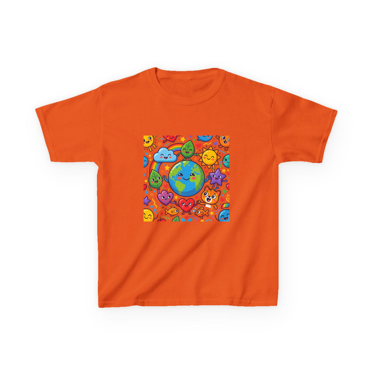 Kids Earth Day Tee - Happy Cartoon Planet | Nature Lovers