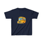 Kids School Bus T-Shirt - Cute Squirrel Driving Cartoon Tee | Back to