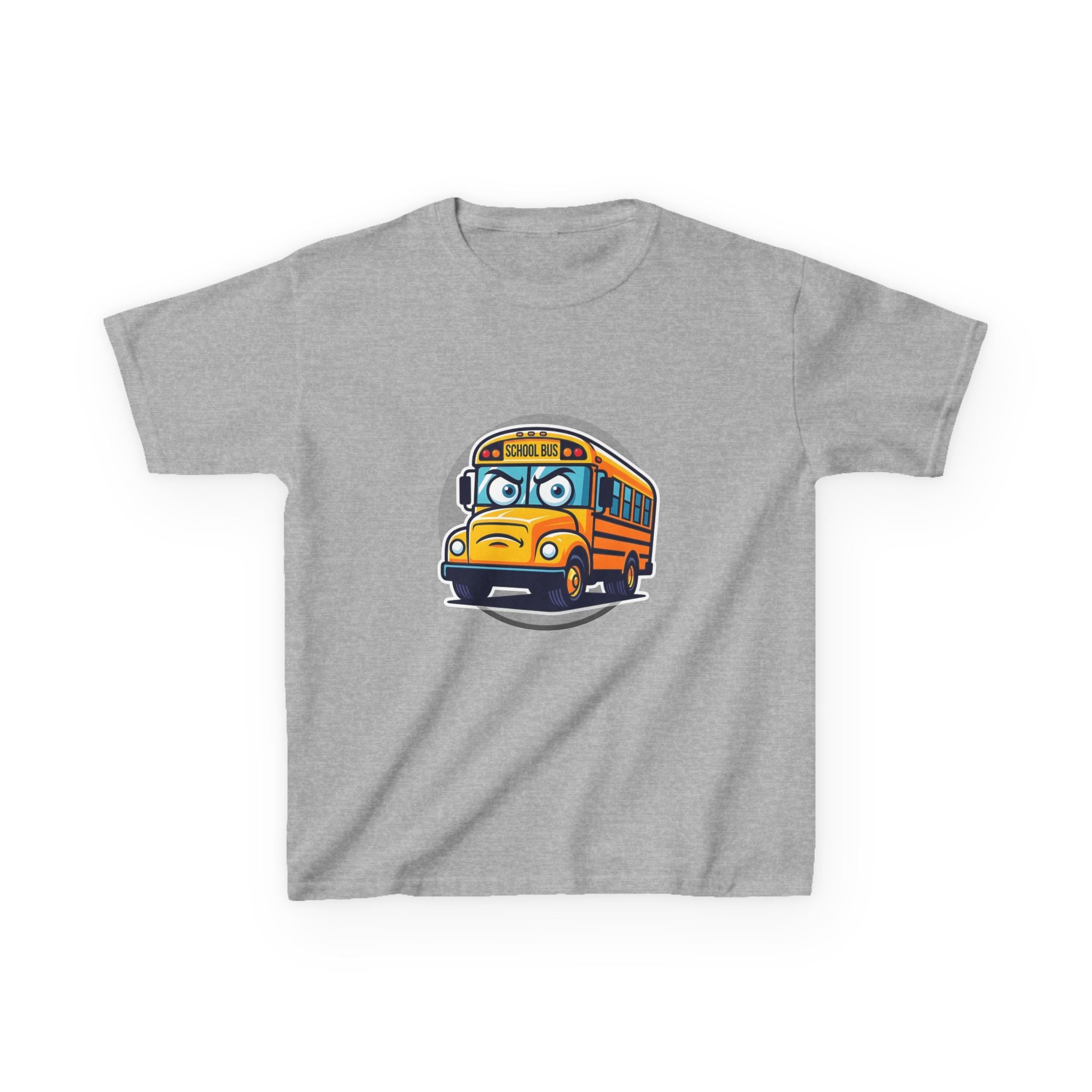 Kids T-Shirt - Angry SCHOOL BUS Cartoon Tee | Funny Character