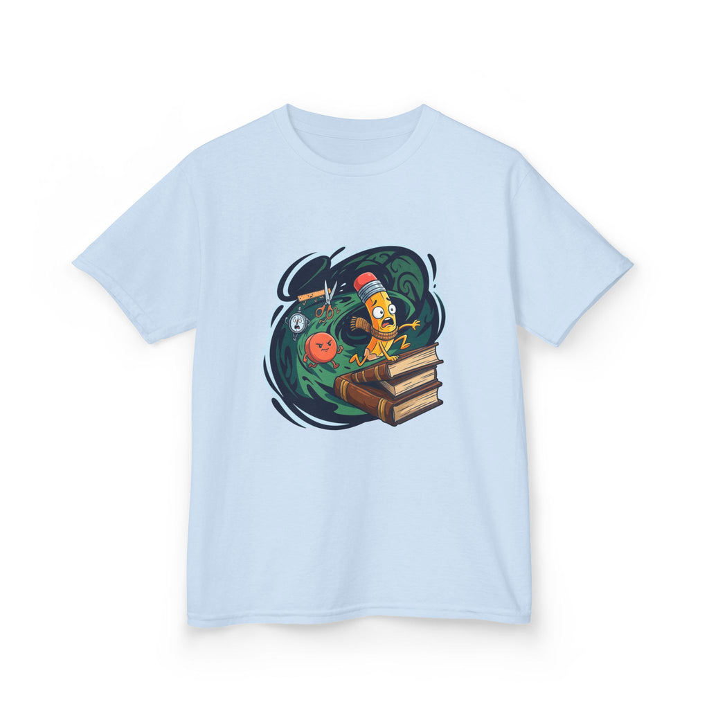 Kids School Supplies Tee - Whimsical Cartoon Design | Back to School