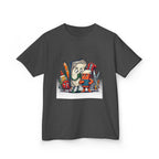 Kids Cartoon T-Shirt - Mischievous School Supplies & Stationery