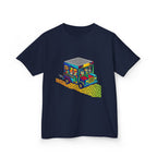 Kids T-Shirt - Vibrant Geometric Animal Bus Adventure