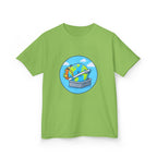 Kids Tee - Cute Earth Travel & School Cartoon Shirt | Adventure