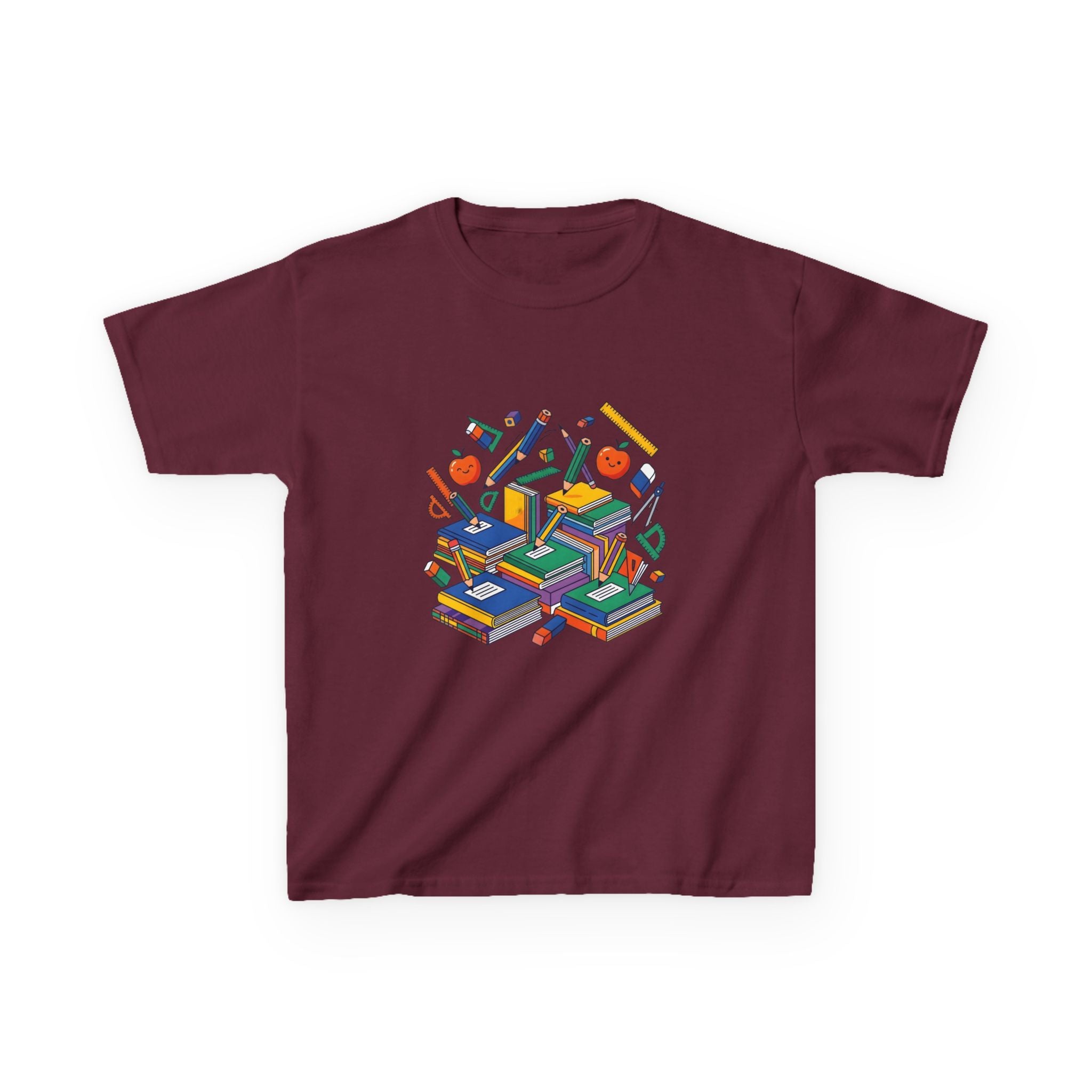Kids School Supplies Tee - Colorful Education Design | Back to School