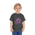 Toddler Crypto Shirt - Neon Geometric Digital Art | Blockchain Kids