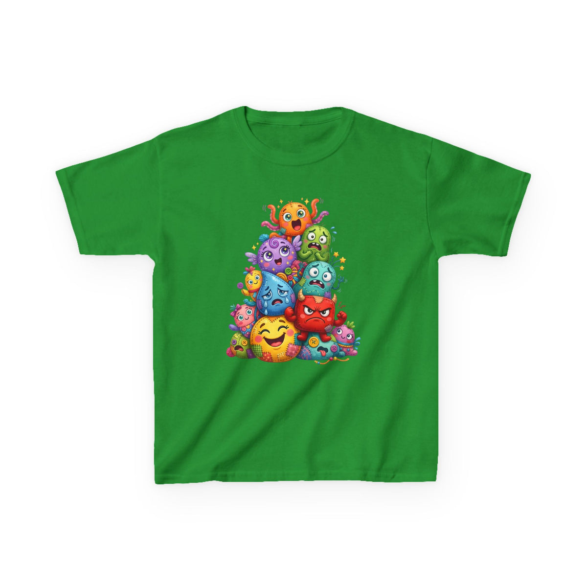 Kids T-Shirt - Cute Monster Pile | Whimsical Cartoon Design