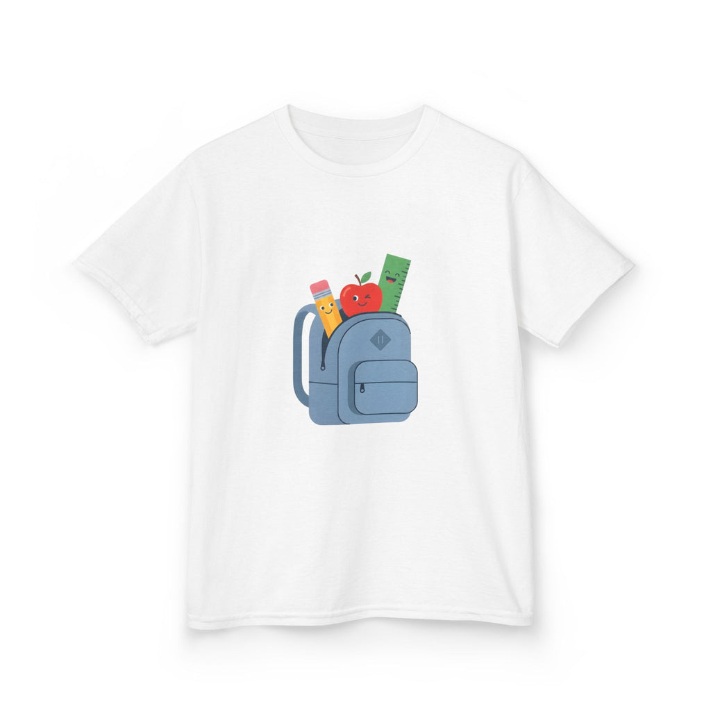 Kids Back to School Tee - Cute School Supplies Cartoon | 2026