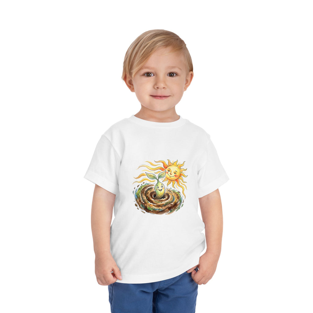 Toddler Tee - Whimsical Nature Growth Life Cycle Shirt | Earth Sun
