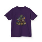 Kids Dark Academia Tee - Macabre School Supplies Skull
