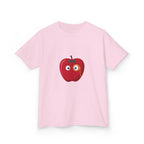 Kids Heavy Cotton Tee - Whimsical Monocle Apple Character