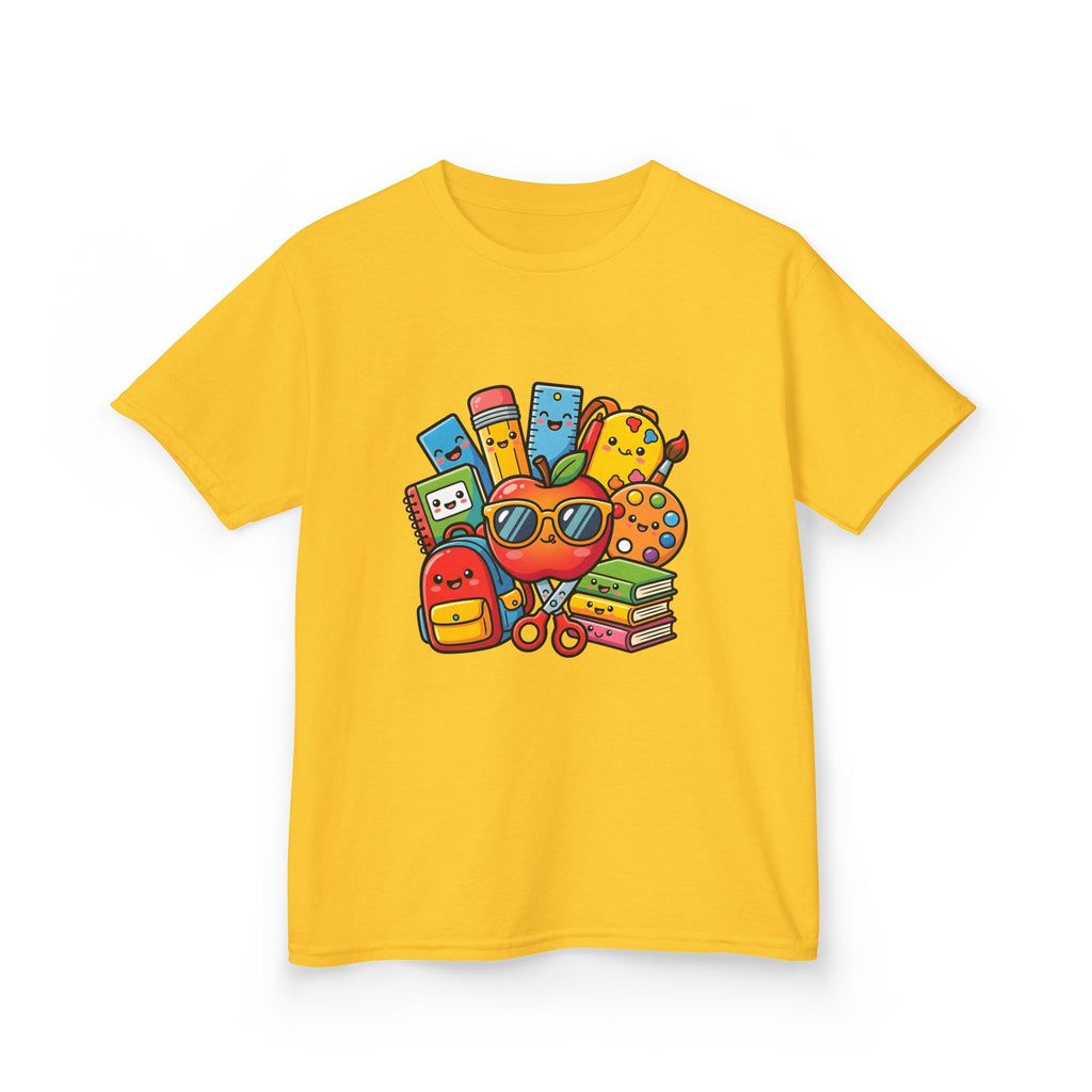 Kids Back to School T-Shirt - Kawaii School Supplies Art | 2026
