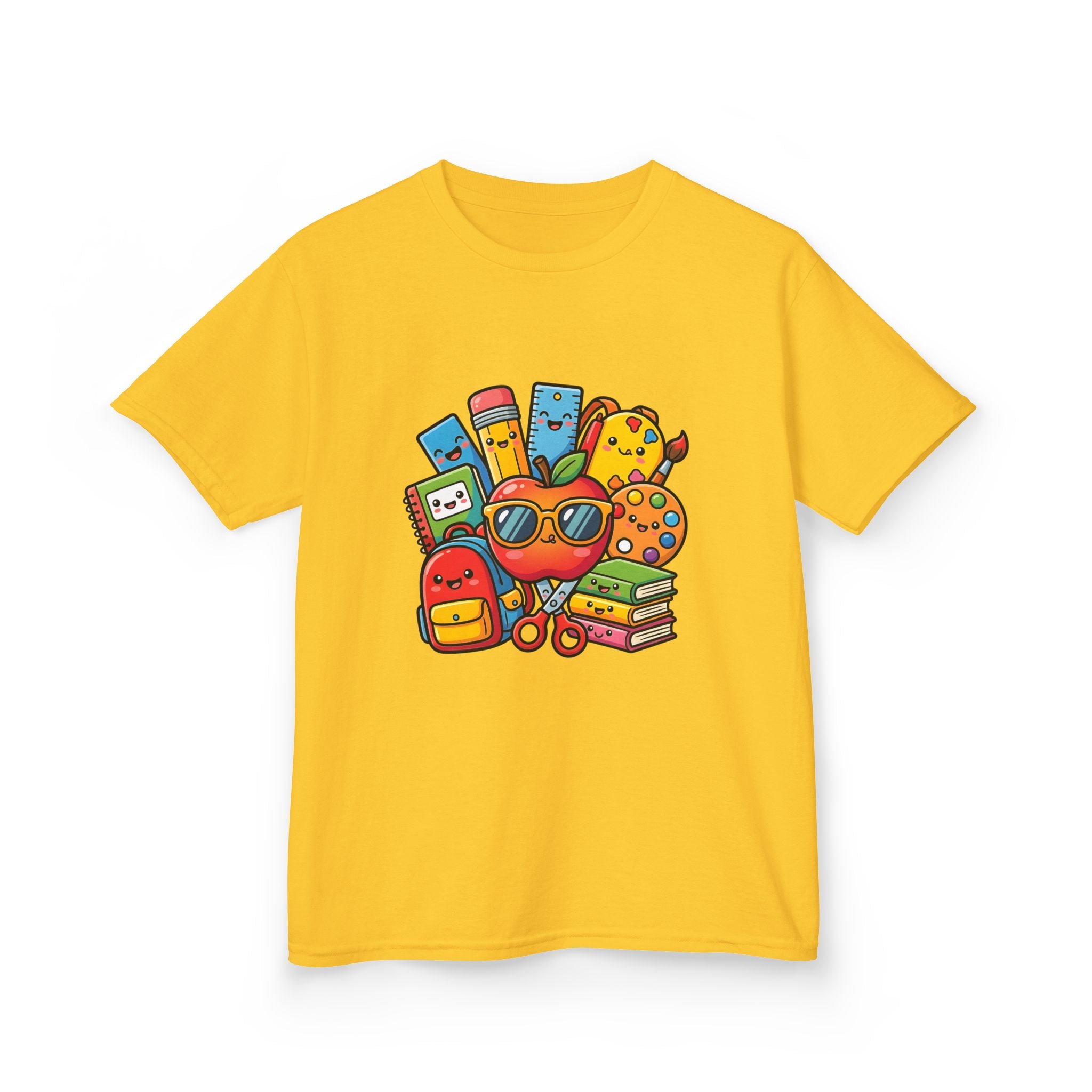 Kids Back to School T-Shirt - Kawaii School Supplies Art | 2026