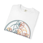 Unisex Garment-Dyed T-Shirt - Minimalist Geometric Nature Art