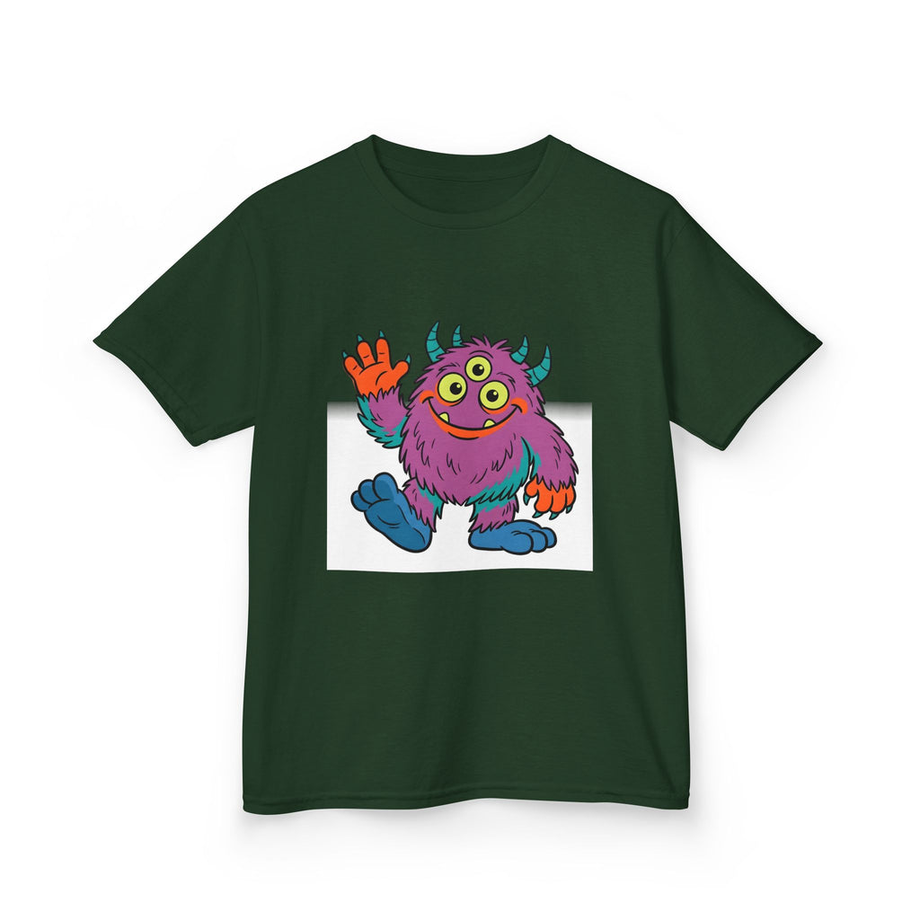 Kids T-Shirt - Cute 3-Eyed Monster Cartoon | Colorful & Fun