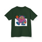 Kids T-Shirt - Cute 3-Eyed Monster Cartoon | Colorful & Fun