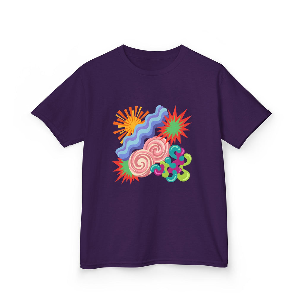 Kids T-Shirt - Playful Candy Explosion Abstract Art